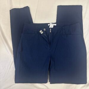 Linda Matthew’s Women's Navy Ankle Pants